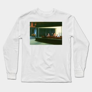 NIghthawks by Edward Hopper and Jack Torrance Long Sleeve T-Shirt